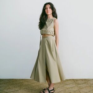 Ozma Bennett Skirt in Khaki